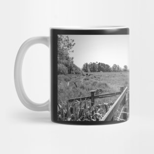 Wooden gate in the Norfolk countryside Mug